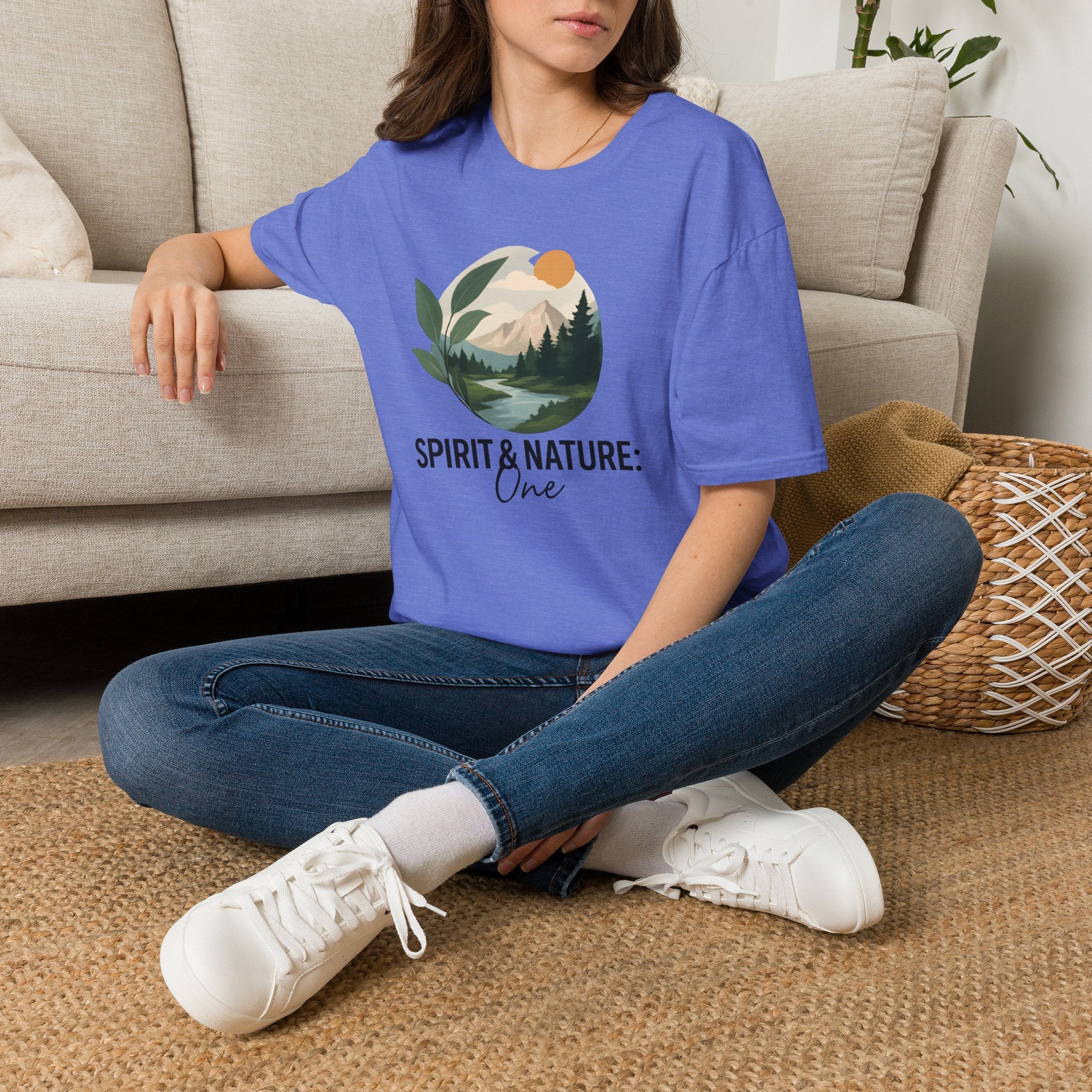 Mountain River Landscape T-Shirt