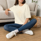 Radiant gold cross T-Shirt
