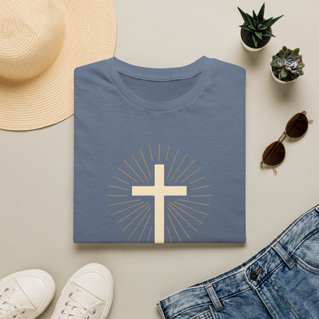 Radiant gold cross T-Shirt