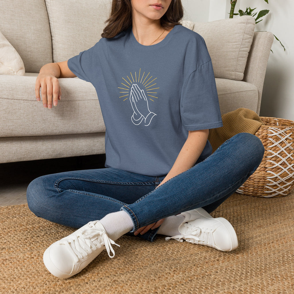 Praying Hands Illustration T-Shirt