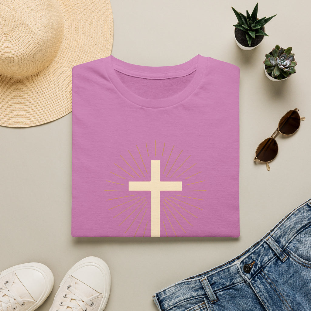 Radiant gold cross T-Shirt