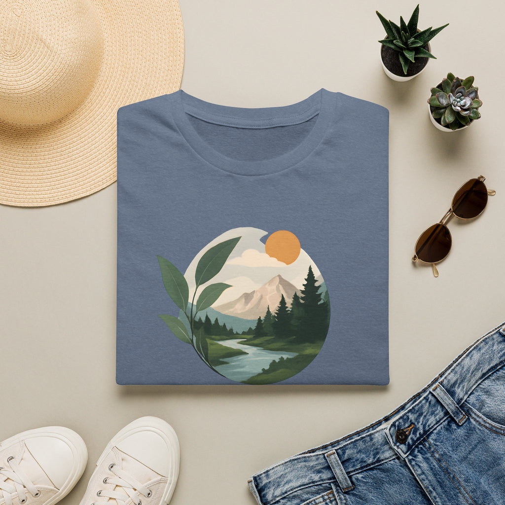 Mountain River Landscape T-Shirt