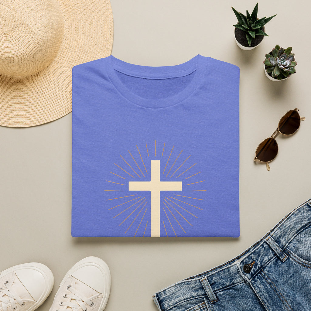 Radiant gold cross T-Shirt